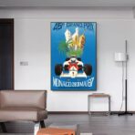 affiche formule 1 vintage