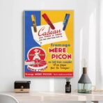 cartel de queso vintage 1