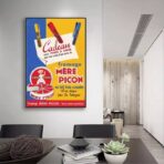 cartel de queso vintage 1