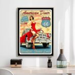 cartel de garaje vintage