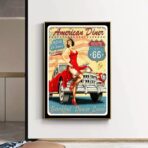 cartel de garaje vintage
