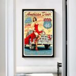 cartel de garaje vintage