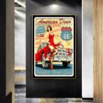 cartel de garaje vintage