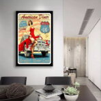 cartel de garaje vintage