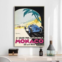 cartel gran premio de monaco 1933