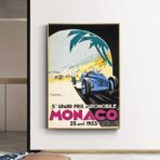 cartel gran premio de monaco 1933