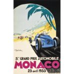 cartel gran premio de monaco 1933