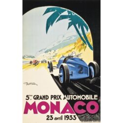 cartel gran premio de monaco 1933