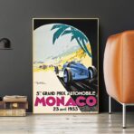 cartel gran premio de monaco 1933