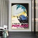 cartel gran premio de monaco 1933