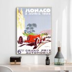 cartel gran prix monaco vintage