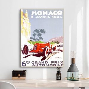 cartel gran prix monaco vintage