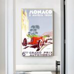 cartel gran prix monaco vintage