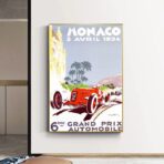 cartel gran prix monaco vintage