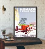 cartel gran prix monaco vintage
