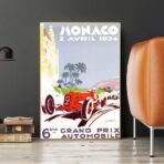 cartel gran prix monaco vintage