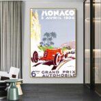 cartel gran prix monaco vintage