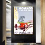 cartel gran prix monaco vintage