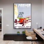 cartel gran prix monaco vintage