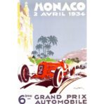 cartel gran prix monaco vintage