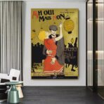 cartel guinguette vintage
