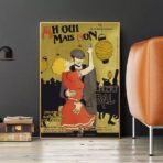 cartel guinguette vintage