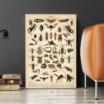cartel de insectos vintage 1