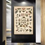 cartel de insectos vintage 1