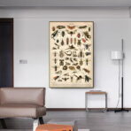 cartel de insectos vintage 1