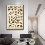 cartel de insectos vintage 1