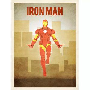 cartel vintage iron man