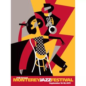 cartel de jazz vintage 1