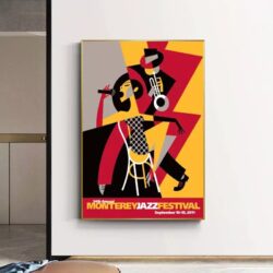 cartel de jazz vintage 1