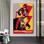 cartel de jazz vintage 1