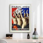 cartel vintage de los juegos olimpicos 1