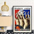 cartel vintage de los juegos olimpicos 1