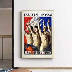 cartel vintage de los juegos olimpicos 1