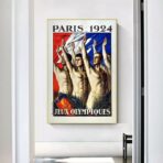 cartel vintage de los juegos olimpicos 1