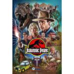 cartel parque jurasico 1