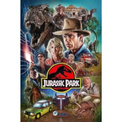 cartel parque jurasico 1