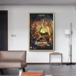cartel parque jurasico vintage