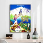 cartel la bella y la bestia disney