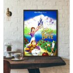 cartel la bella y la bestia disney