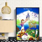 cartel la bella y la bestia disney