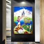 cartel la bella y la bestia disney