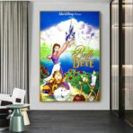 cartel la bella y la bestia disney