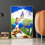 cartel la bella y la bestia disney
