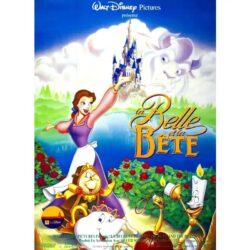 cartel la bella y la bestia disney