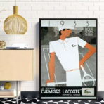 cartel vintage lacoste