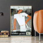 cartel vintage lacoste